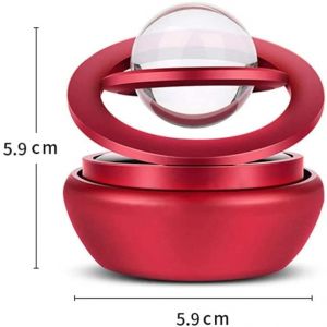 360 Degree Auto Rotating Car Perfume And Freshener  - red